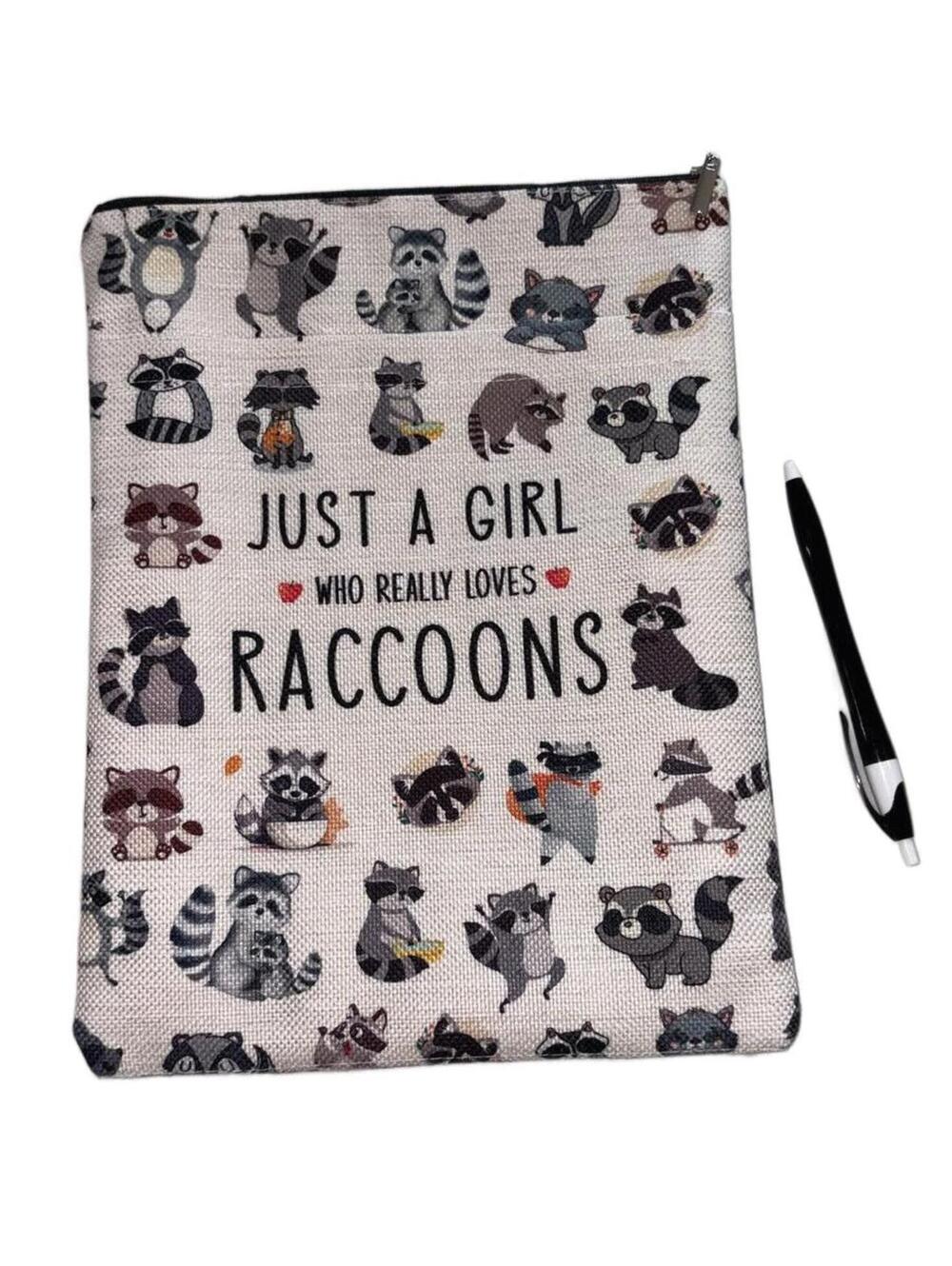 New W/O Tags, Raccoon Love Book "Bag".